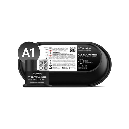 SprintRay Crown HT - A1 - Single-unit Capsule 3-Pack