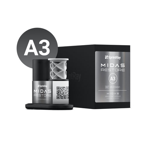 SprintRay Midas Restore - A3 - Single-unit Capsule 3-Pack